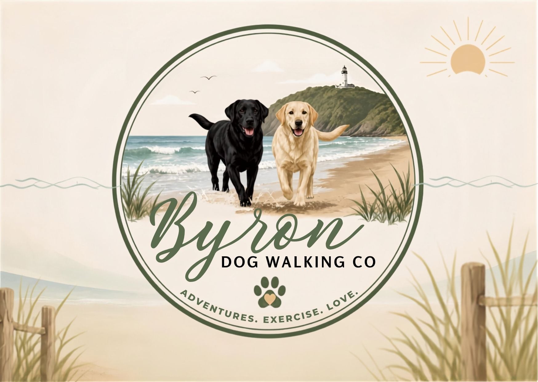 Byron Dog Walking Co logo
